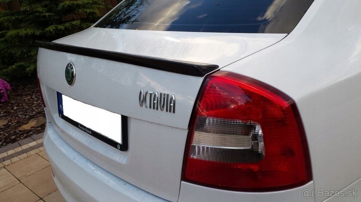 SKODA OCTAVIA II spoiler kridlo lipko na kufor