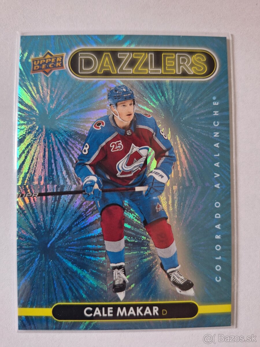 Hokejové kartičky karty Cale Makar dazzlers blue