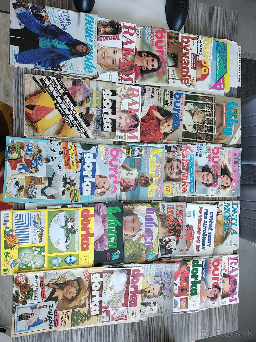 Predám zbierku Burda časopisov