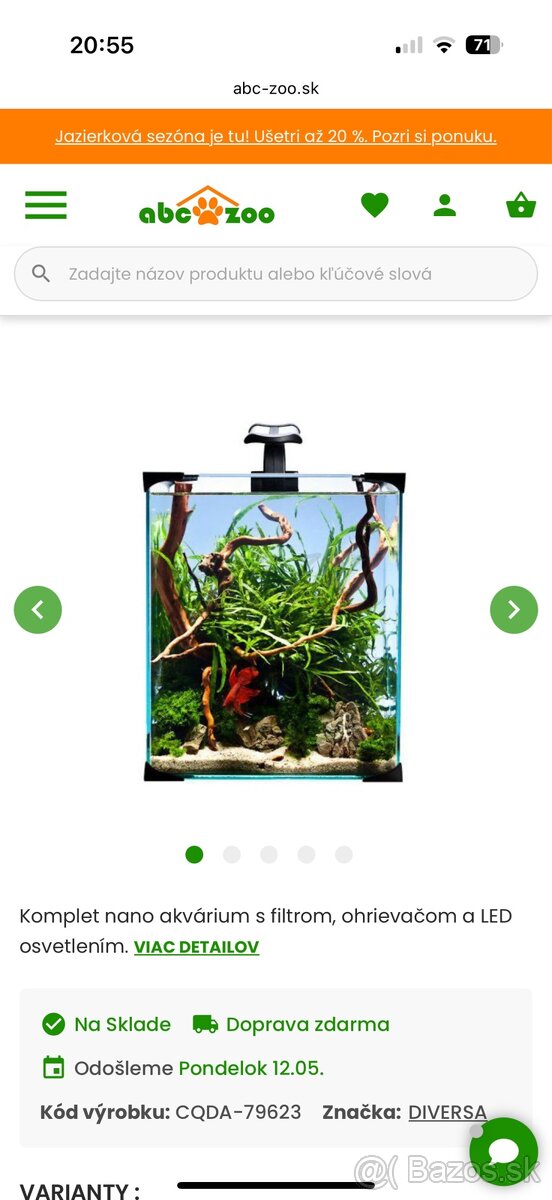 Akvárium - vhodné ako darček