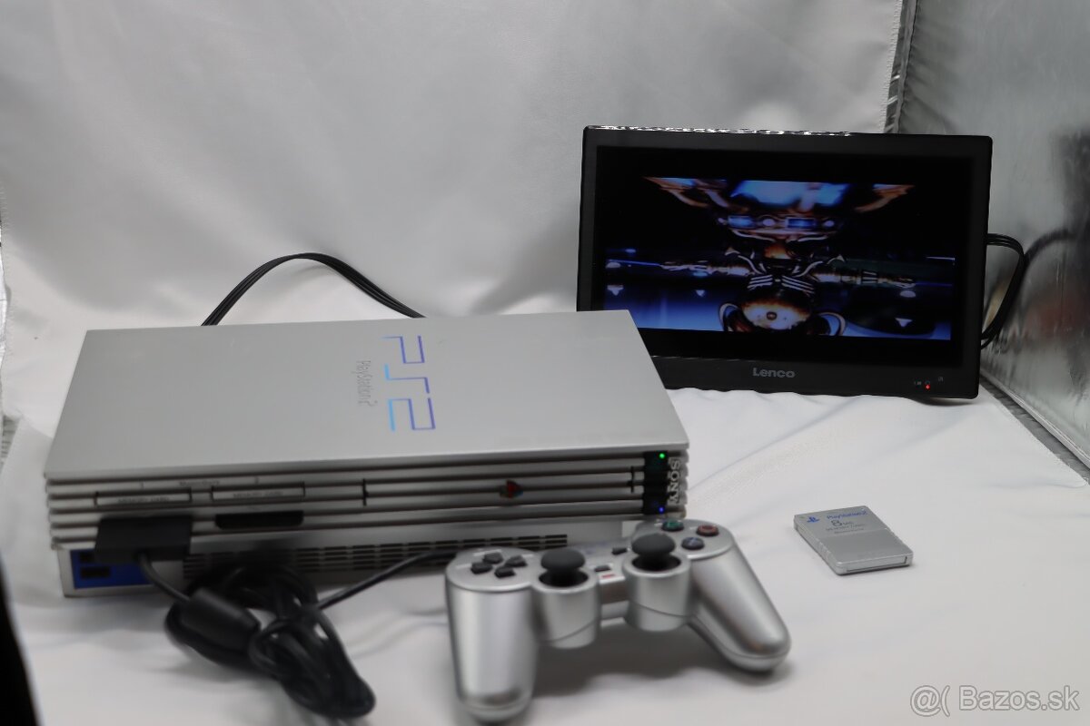 PlayStation 2 Silver SCPH-50004 / komplet príslušenstvo