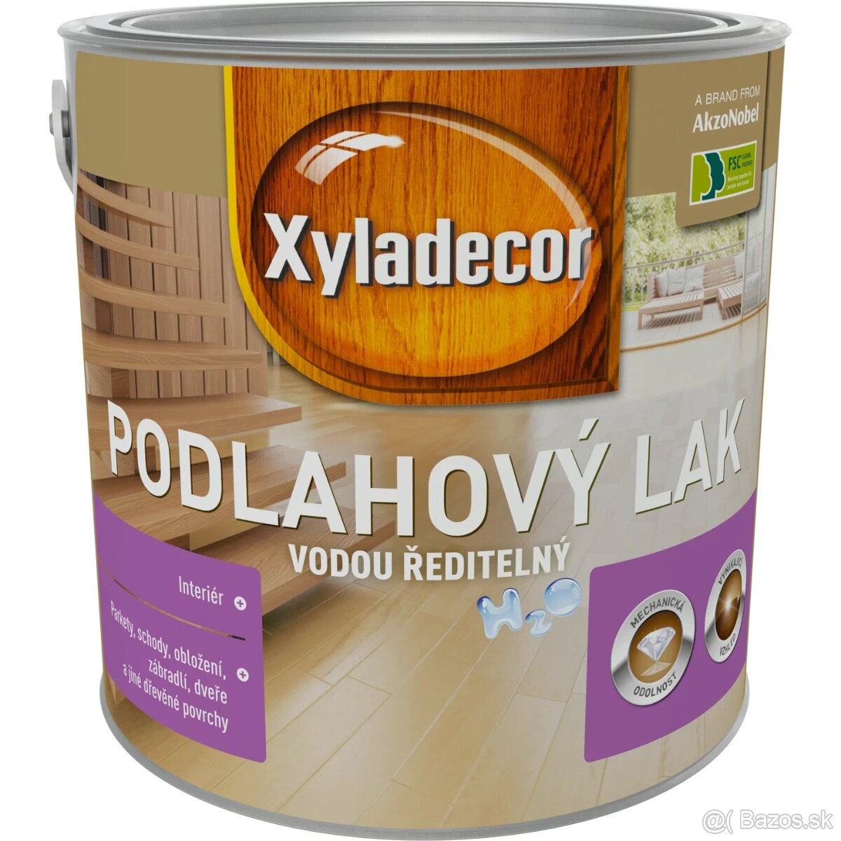 Xyladecor Podlahový lak vodou riediteľný aj polyuetanov 0,75