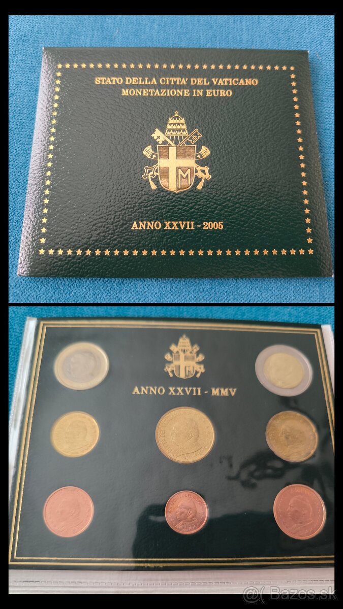 Sada euromince Vatikán 2005