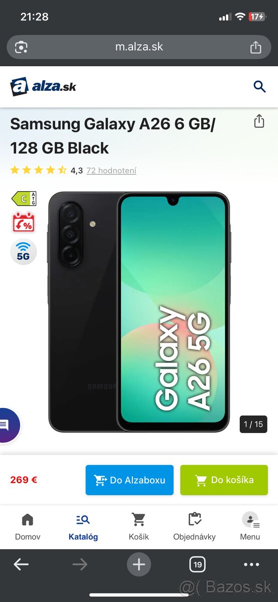 Samsung A26-LEN VYBALENÝ Z KRABICE