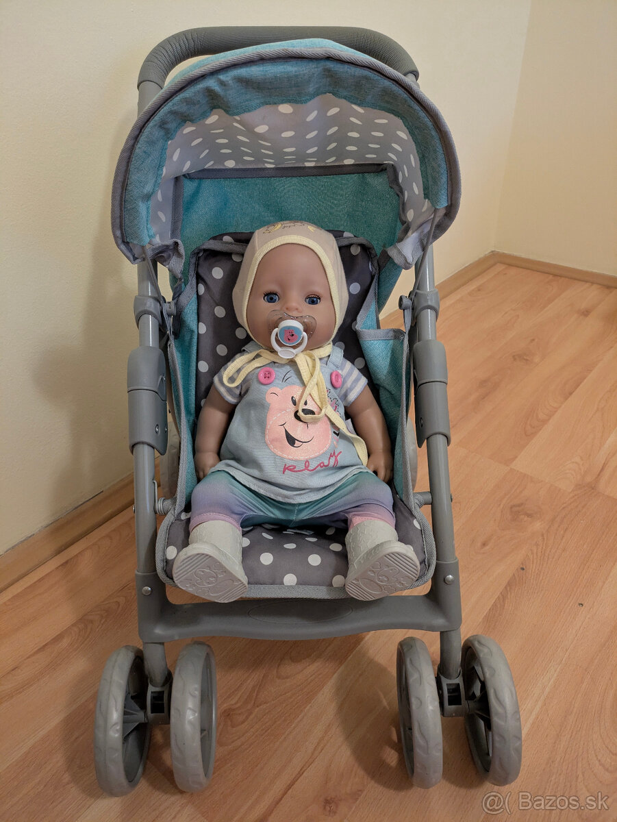 Kočík s bábikou a príslušenstvom
