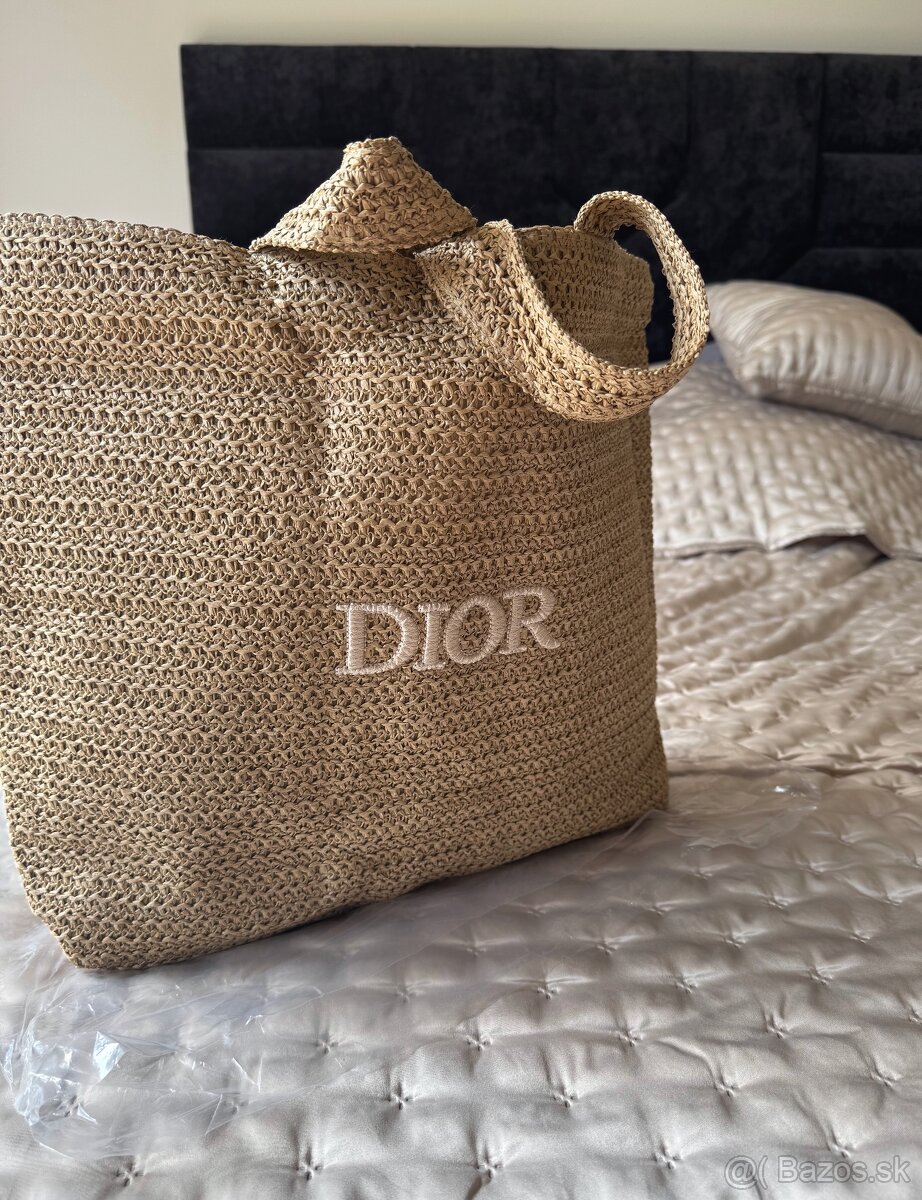 DIOR Raffia Tote Bag