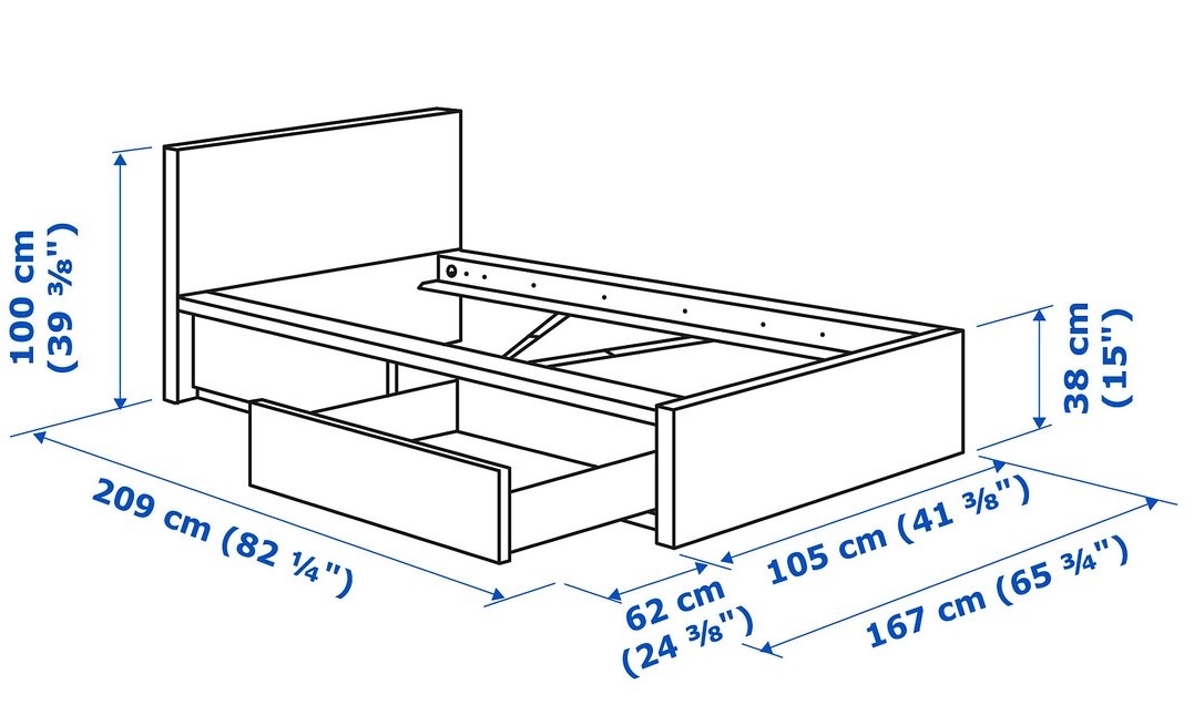 Rám postele IKEA MALM