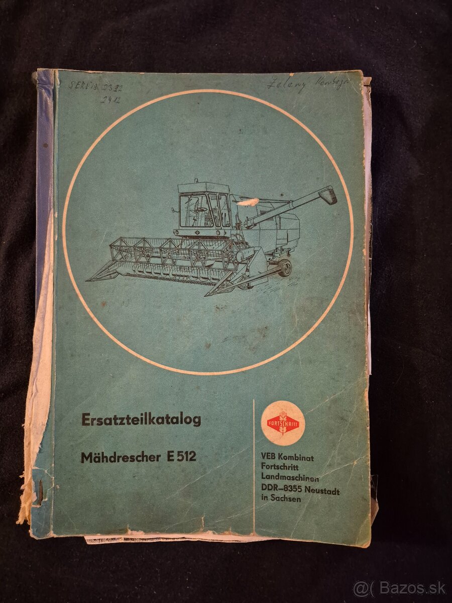 Fortschritt E512,514 katalog ND a návod na použitie