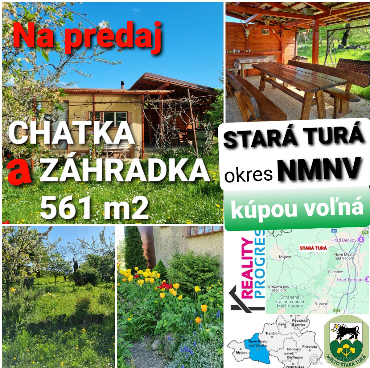 NA PREDAJ ZÁHRADKA S CHATKOU A ALTÁNKOM STARÁ TURÁ - NMNV
