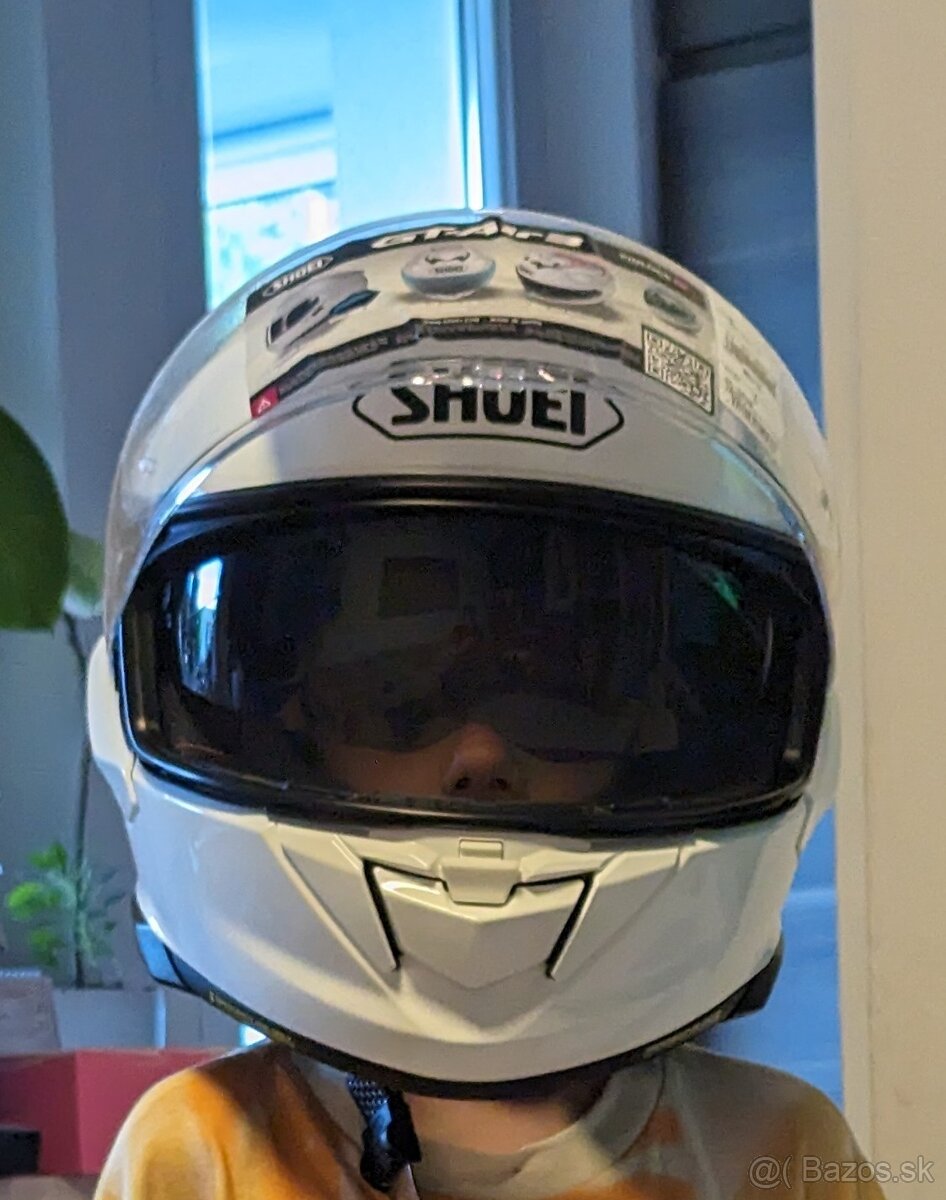 Predám prilbu Shoei GT-Air 3 (biela S) + výstelka XS