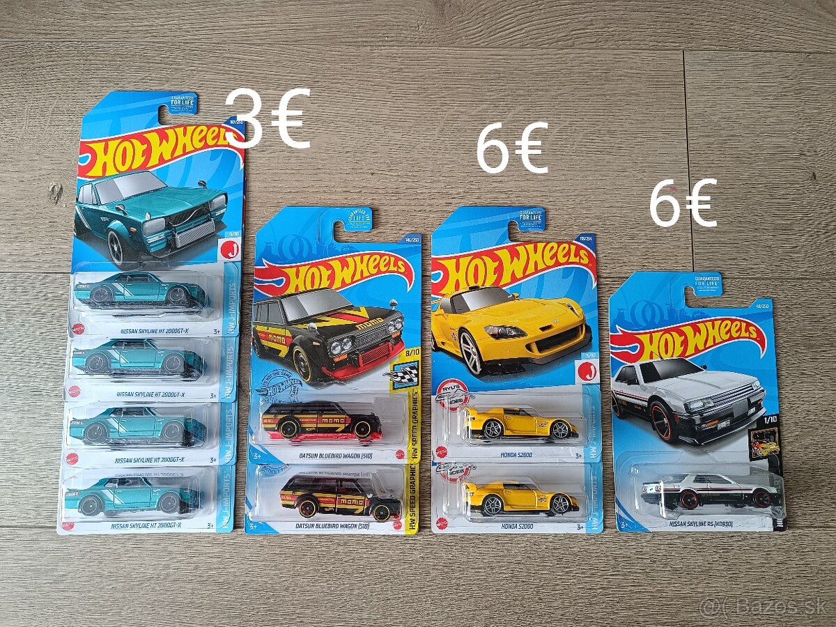 Hotwheels JDM - Nissan , Datsun , Honda