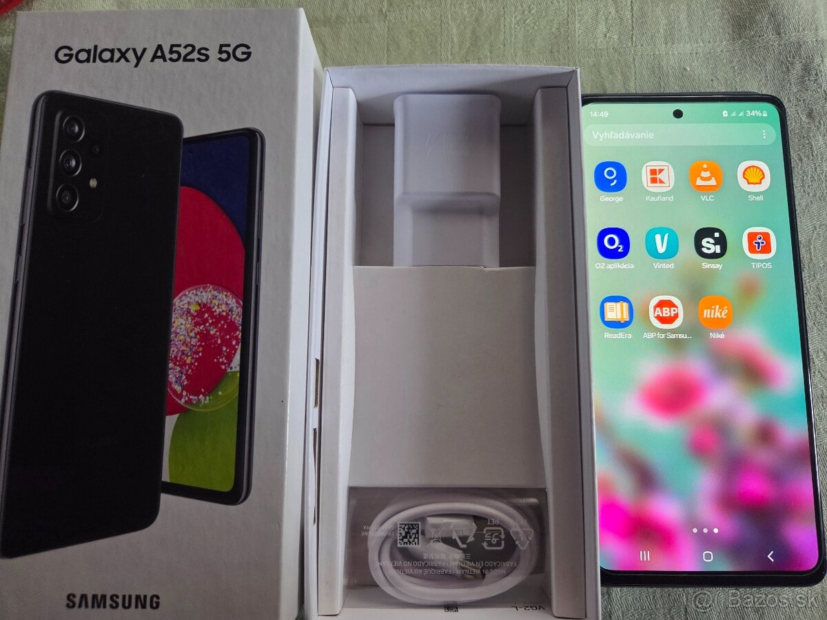 Samsung A52 5g s duos čierny v super stave