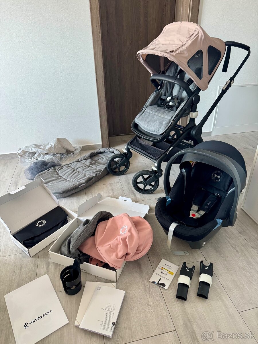 kočík Bugaboo Fox 2 + vajíčko Cybex Aton 5
