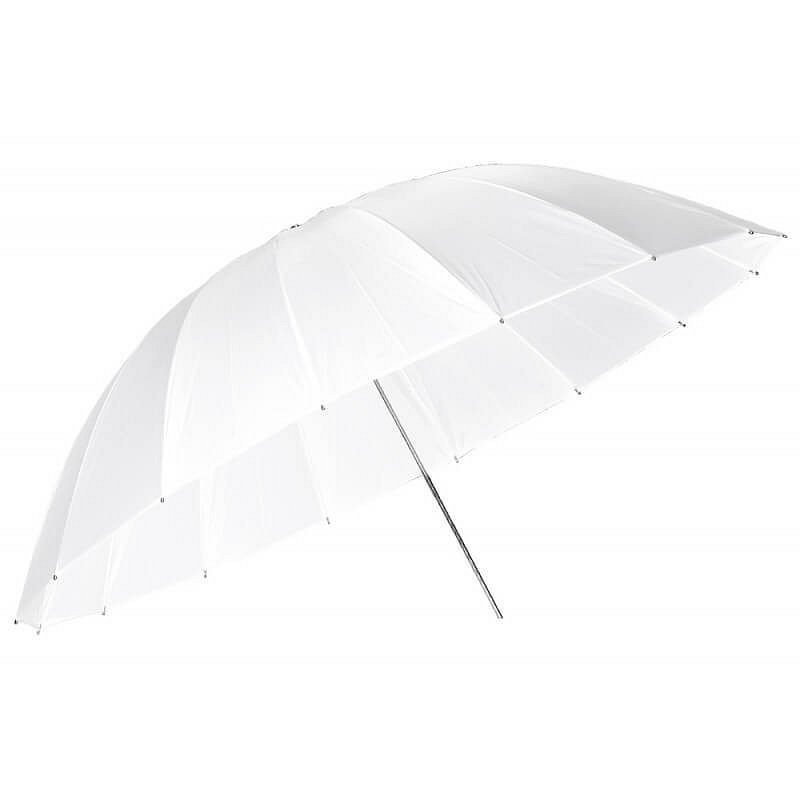 Dáždnik transparentný biely 185cm