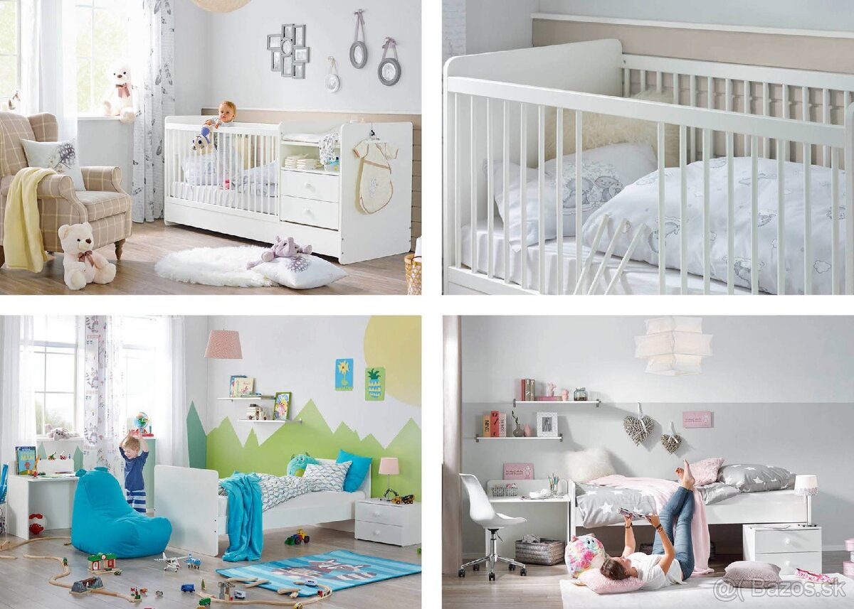 Rastúca detská posteľ KIT MÖBELIX 70x140 - 90x200