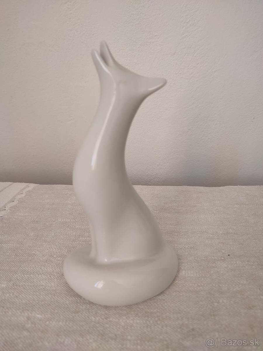 Royal dux líška brusel porcelánová soška