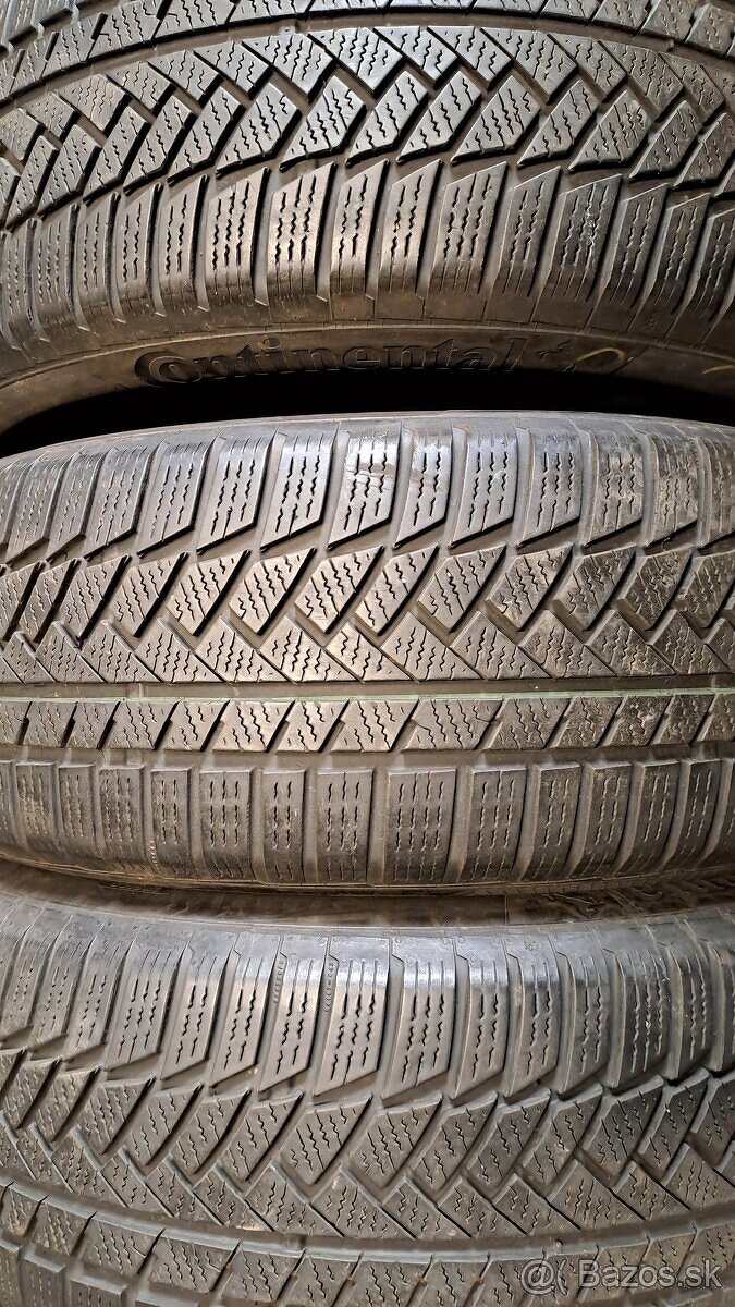 Predám 3ks jazdené zimné 235/55r18-100H Continental