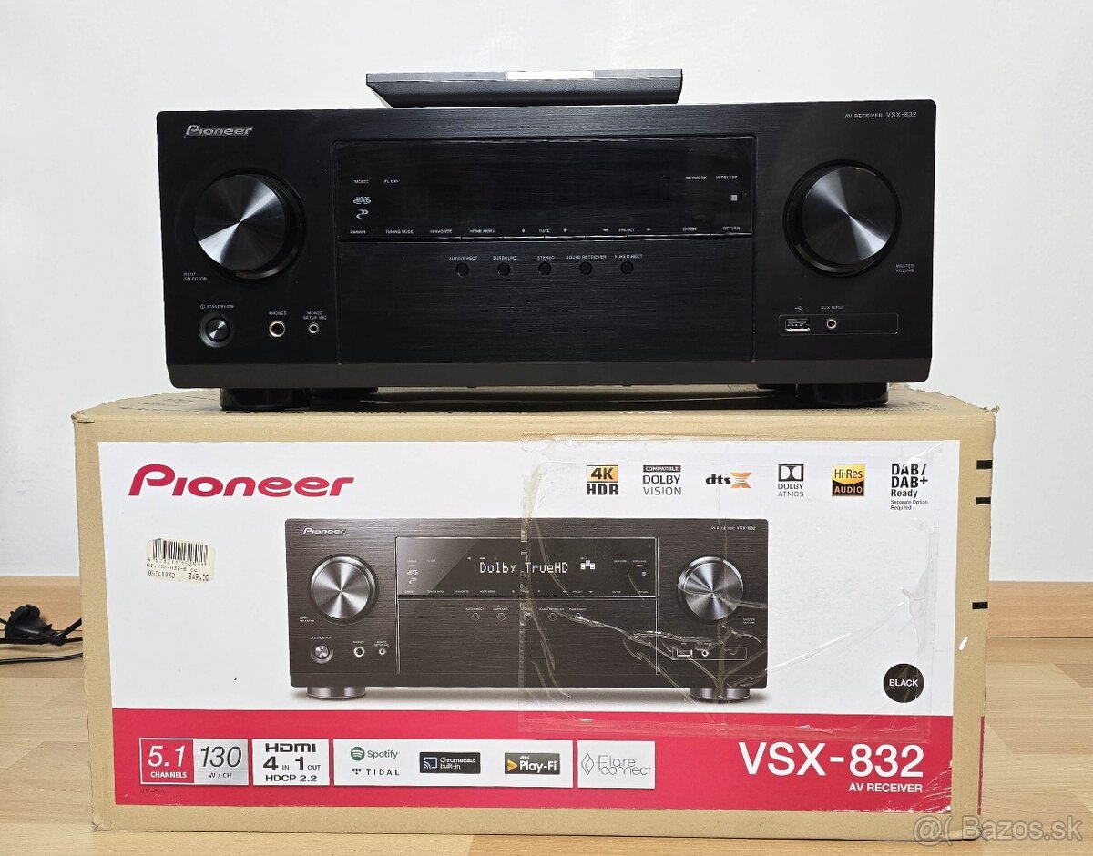 Pioneer VSX-832 / Dolby Atmos AirPlay, Bluetooth, Chromecast