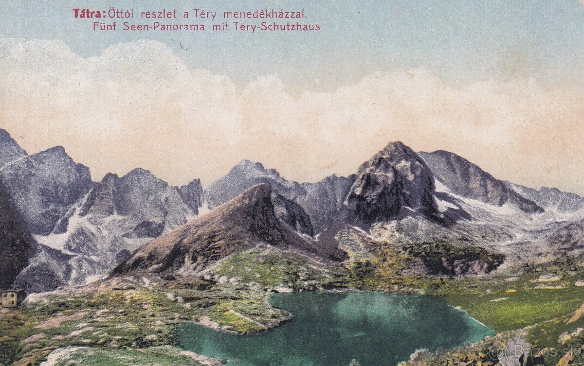 Staré pohľadnice Vysoké Tatry, kolorované