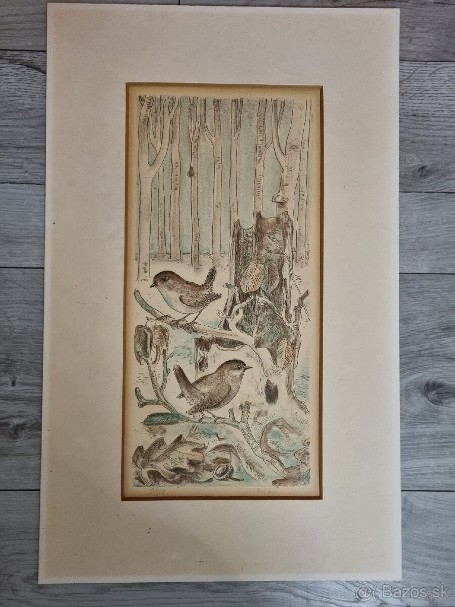 Grafika Hollý Anton - Na jeseň