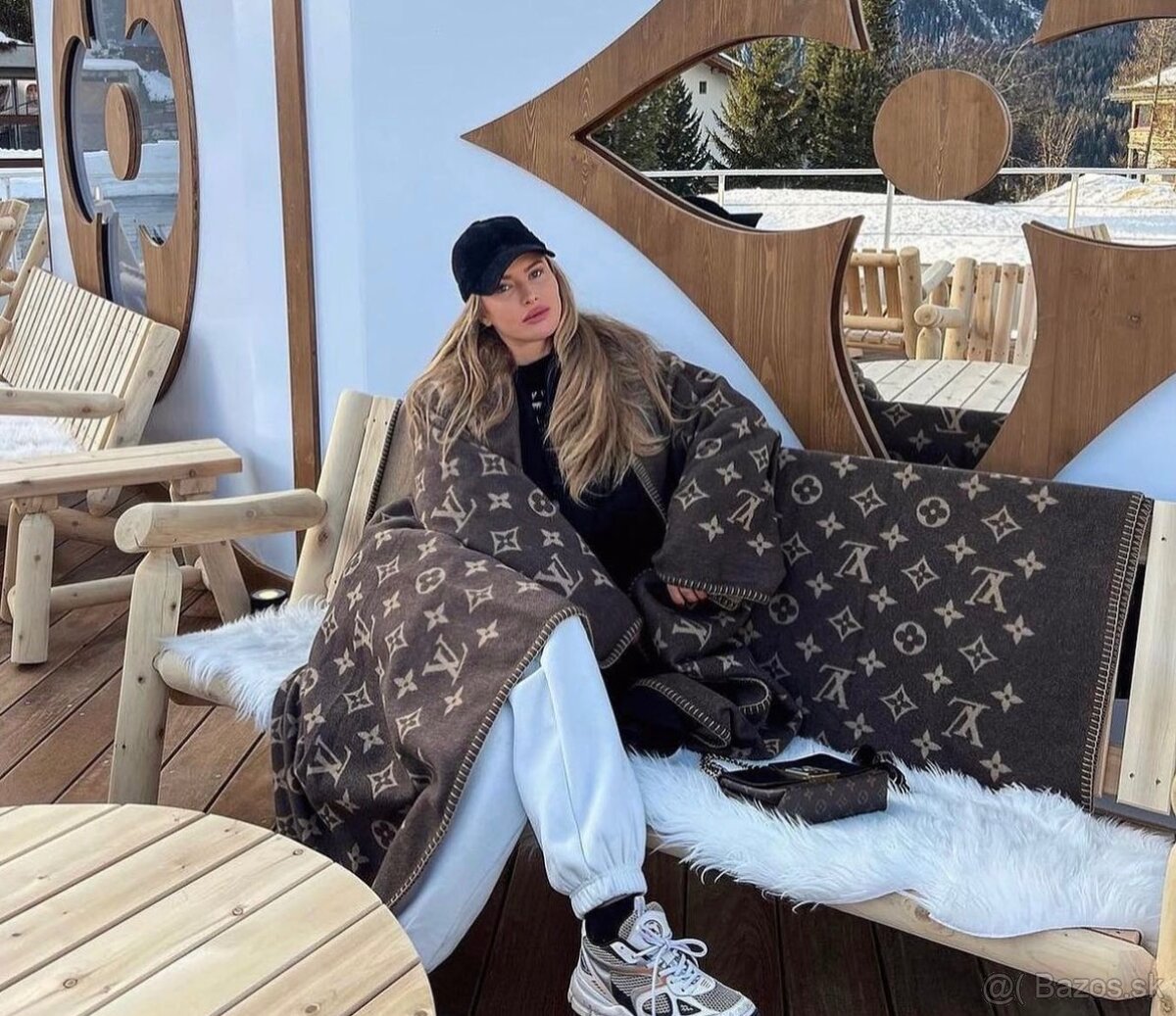 Louis Vuitton luxusna kasmirova deka