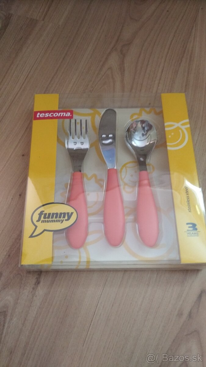 Kúpim detský príbor Funny Mummy z Tescomy