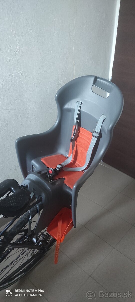 Detská sedačka na bicykel.