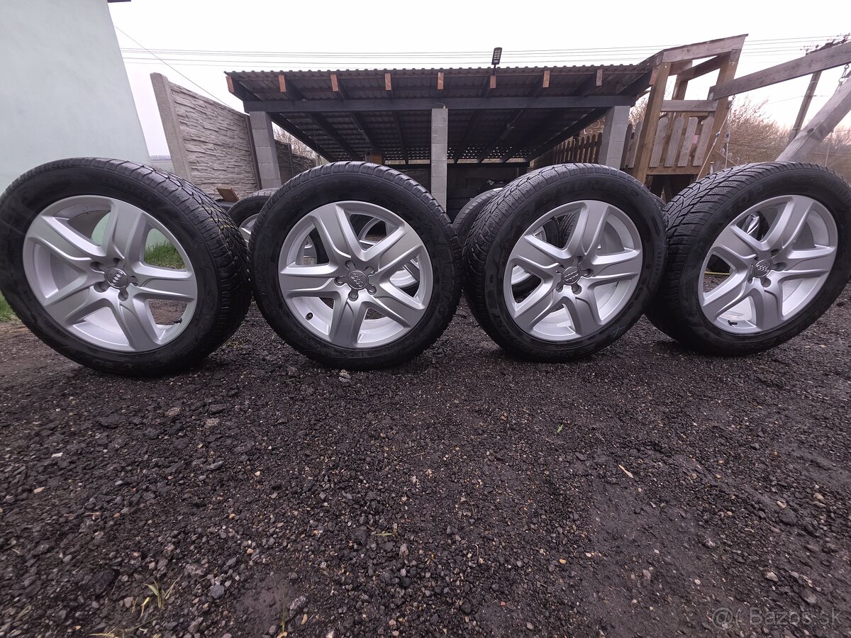 Originál Audi hliníkové disky +zimné pneu