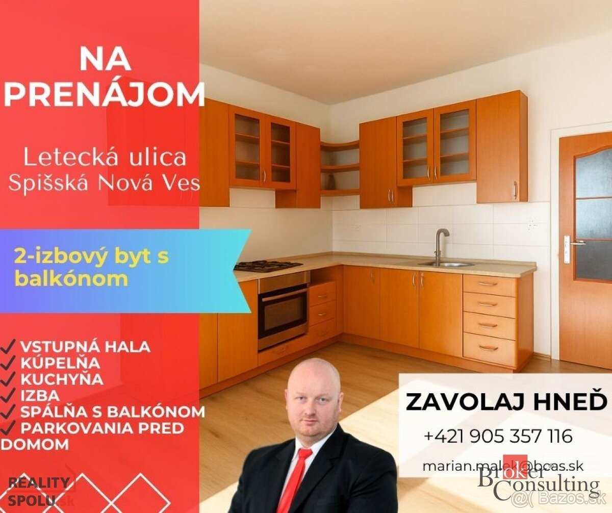 PRIESTRANNÝ 2-IZBOVÝ BYT – SPIŠSKÁ NOVÁ VES