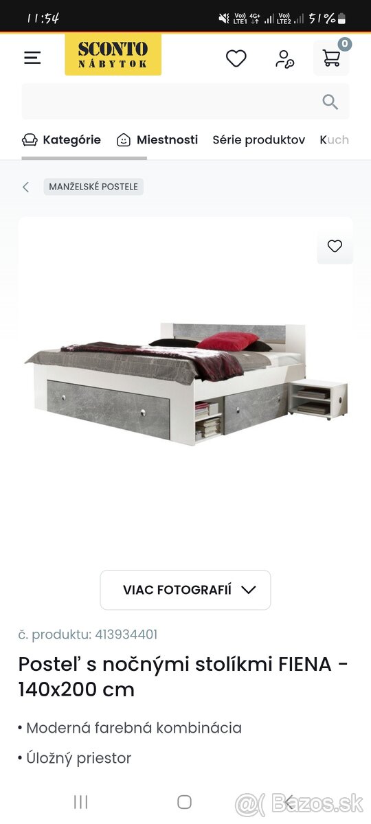 šuplíky/zásuvky do postele 3ks