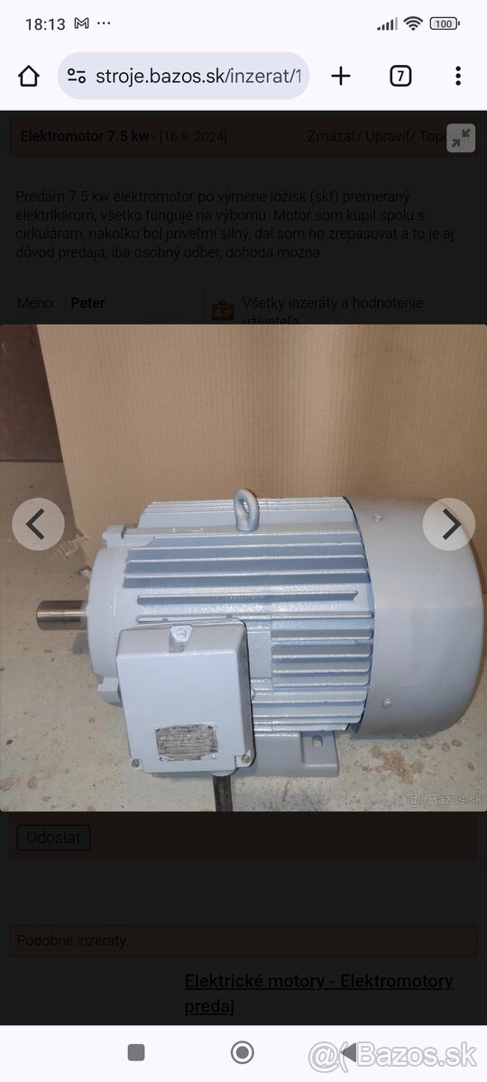 Elektromotor 7.5 kw