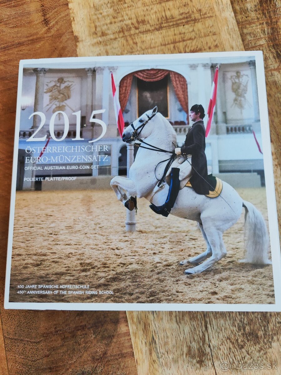 Rakúska proof sada euromincí 2015