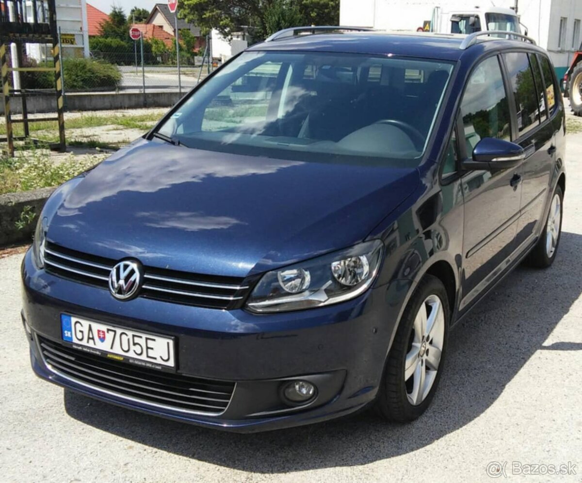 VW Touran 1.6 TDI 77 kW, automat, r. 2013 – pojazdné
