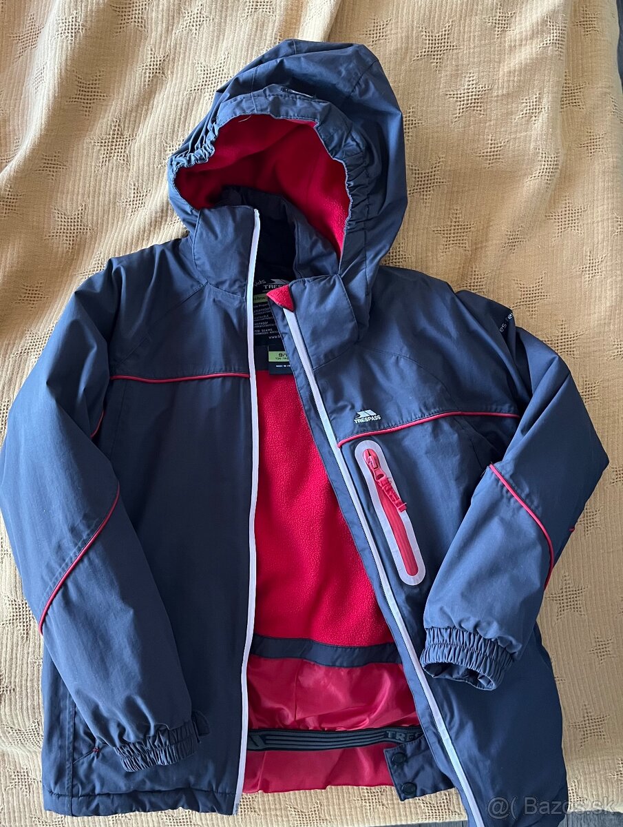 Zimná lyžiarska bunda zn. Trespass veľ. 140