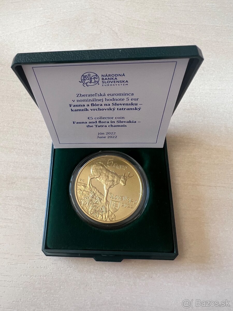 Minca 5€ 2022 KAMZíK VRCHOVSKÝ TATRANSKÝ