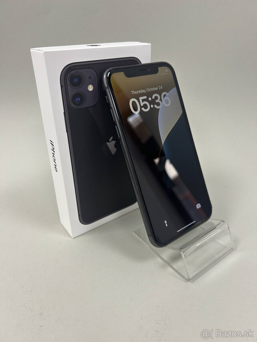 Apple iPhone 11 64GB Black-Batéria 100%