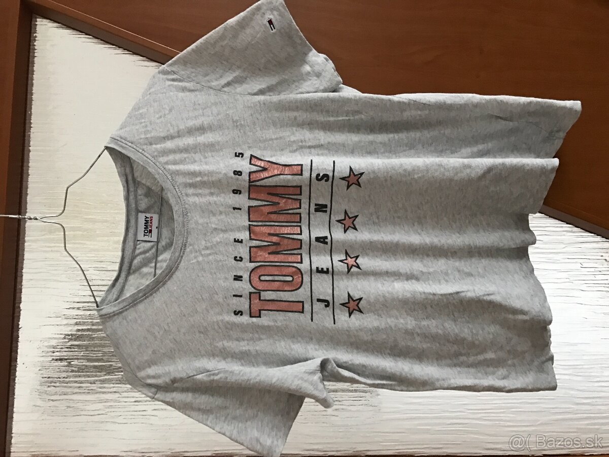 TOMMY HILFIGER originál sive damske tricko M