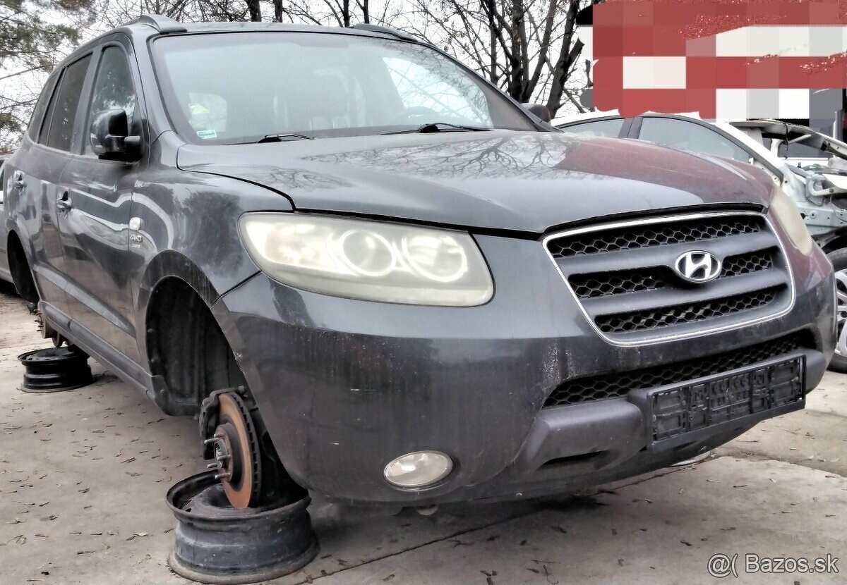 Hyundai Santa Fe 2.2 CRDi 2008 predám KAPOTA, SVETLO, PREVOD