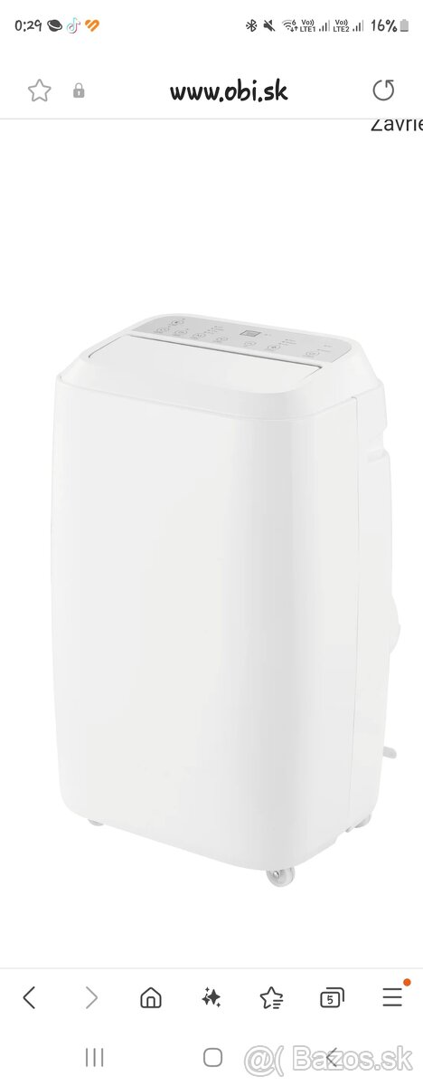 Mobilná klimatizácia KGM 12000 BTU, energetická trieda A