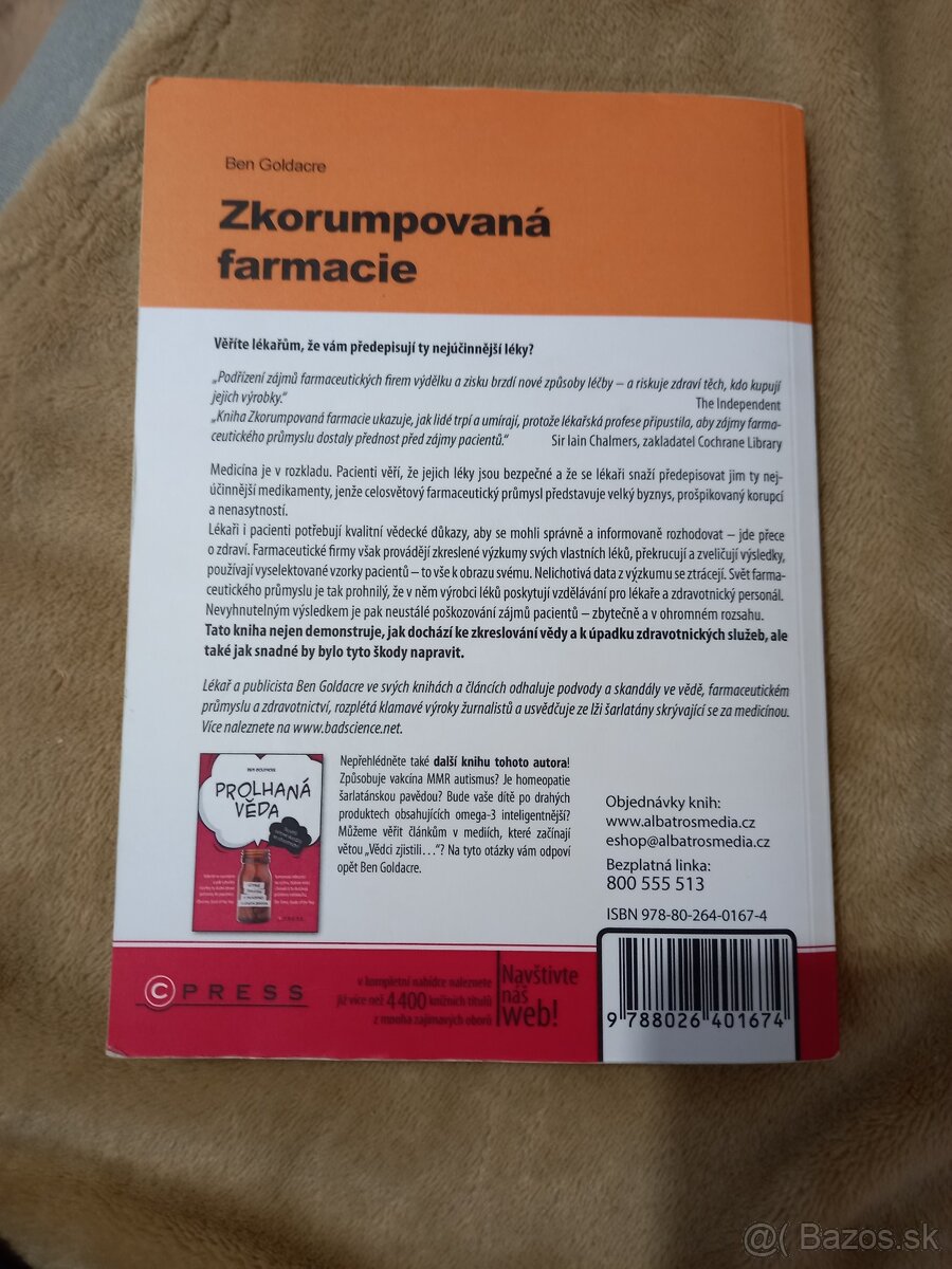 Predám knihu-Zkorumpovaná Farmacie