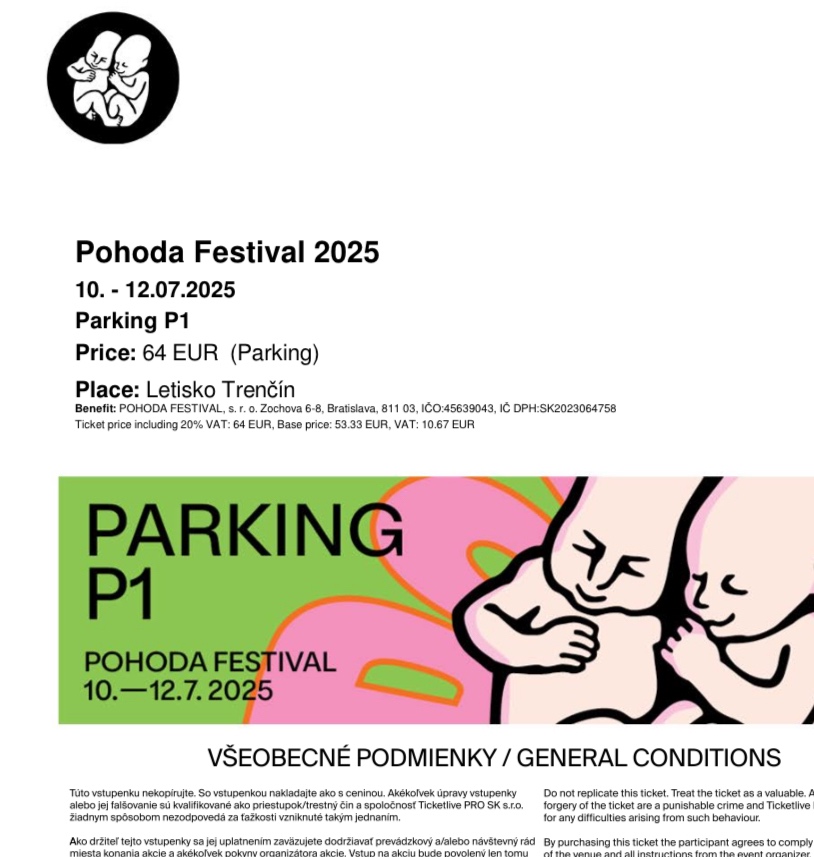 Pohoda P1 Parking