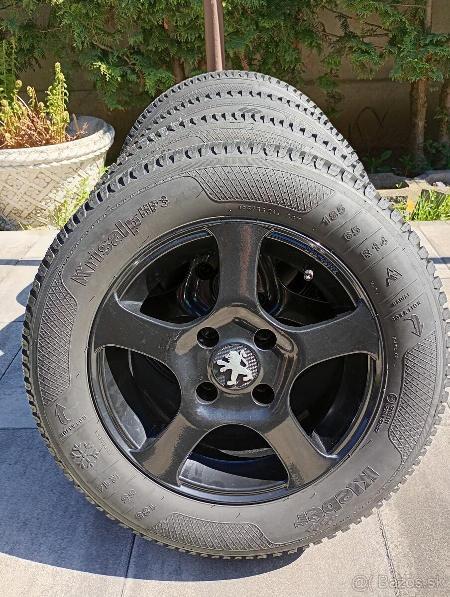 Predám Zimnú Sadu Kolies na Peugeot, Citroen.Pneumatiky Kleb