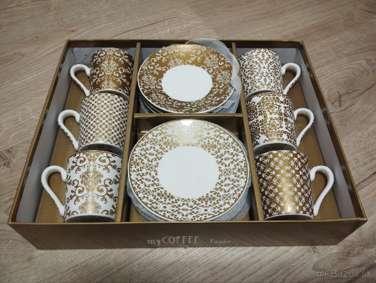 Šálka na espresso s podšálkou myCOFFEE, 6 ks, Empire