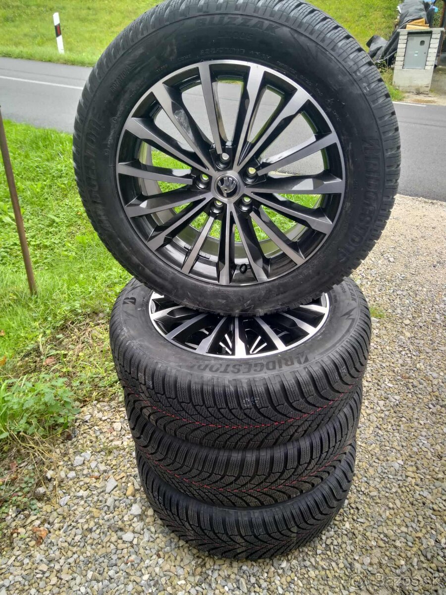 18" zimná sada ŠKODA originál 100 % stav.