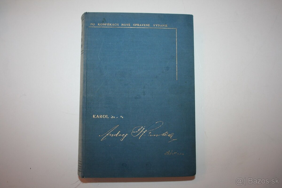 Karol Sidor: ANDREJ  HLINKA 1864-1926 (s podpisom K.Sidora)