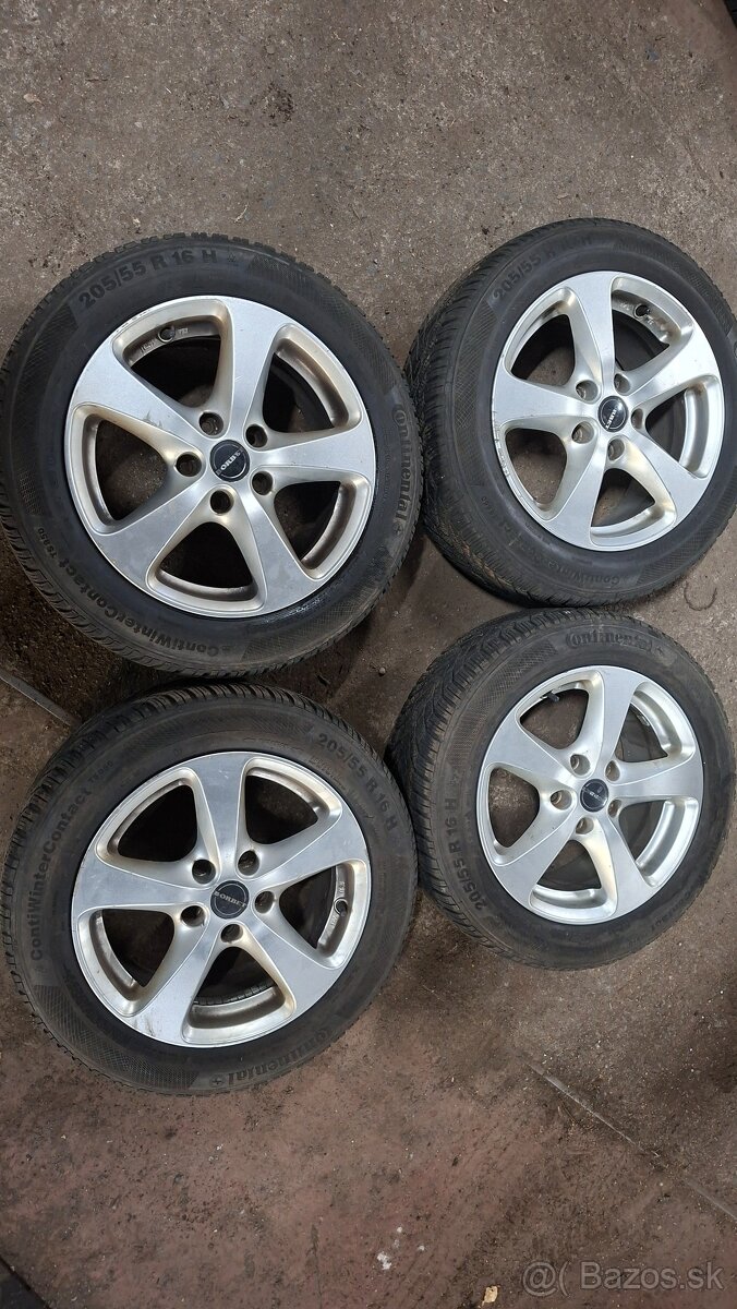 ALU disky 5x112 R16 + zimné pneumatiky 205/55 R16