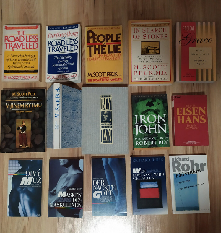 Predám knihy - Bly, Rohr, Scott Peck