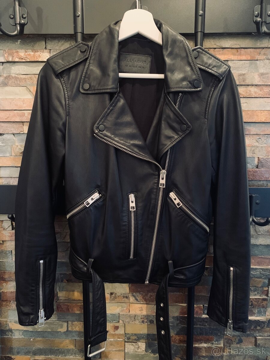 All saints kožená damska bunda veľkosť M