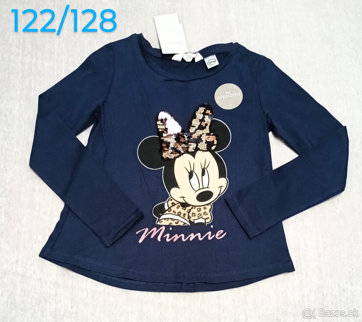 Dievčenské tričko s dlhým rukávom 122