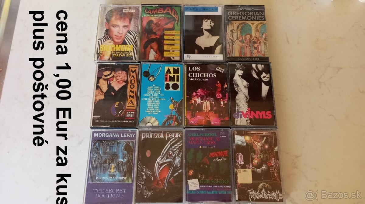 Predám MC kazety CD a SP platne staré